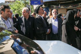 مراسم تشییع پیکر «حسین قندی» - استاد روزنامه‌نگاری